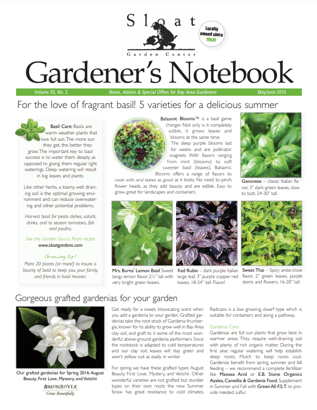 Gardeners Notebook